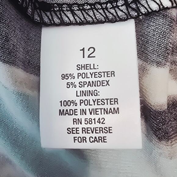 Roz & Ali Animal Style Turquoise Summer Travel Vacation Women's Maxi Dress 12 - Picture 6 of 6